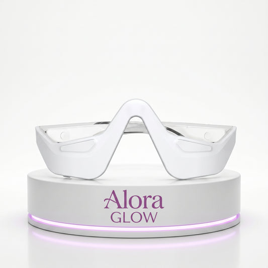 AloraEyes® 2-in-1 Red Light Therapy + EMS To Erase Eye Bags